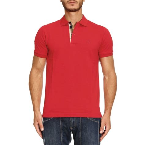 polo nera co stemma rosso burberry|polo burberry uomo outlet.